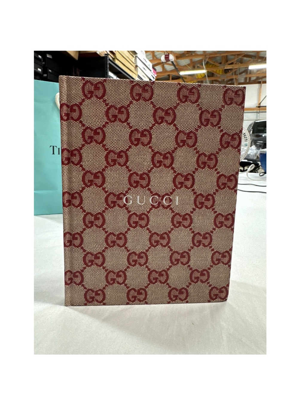 Gucci Monogram Canvas Journal - Red/Tan